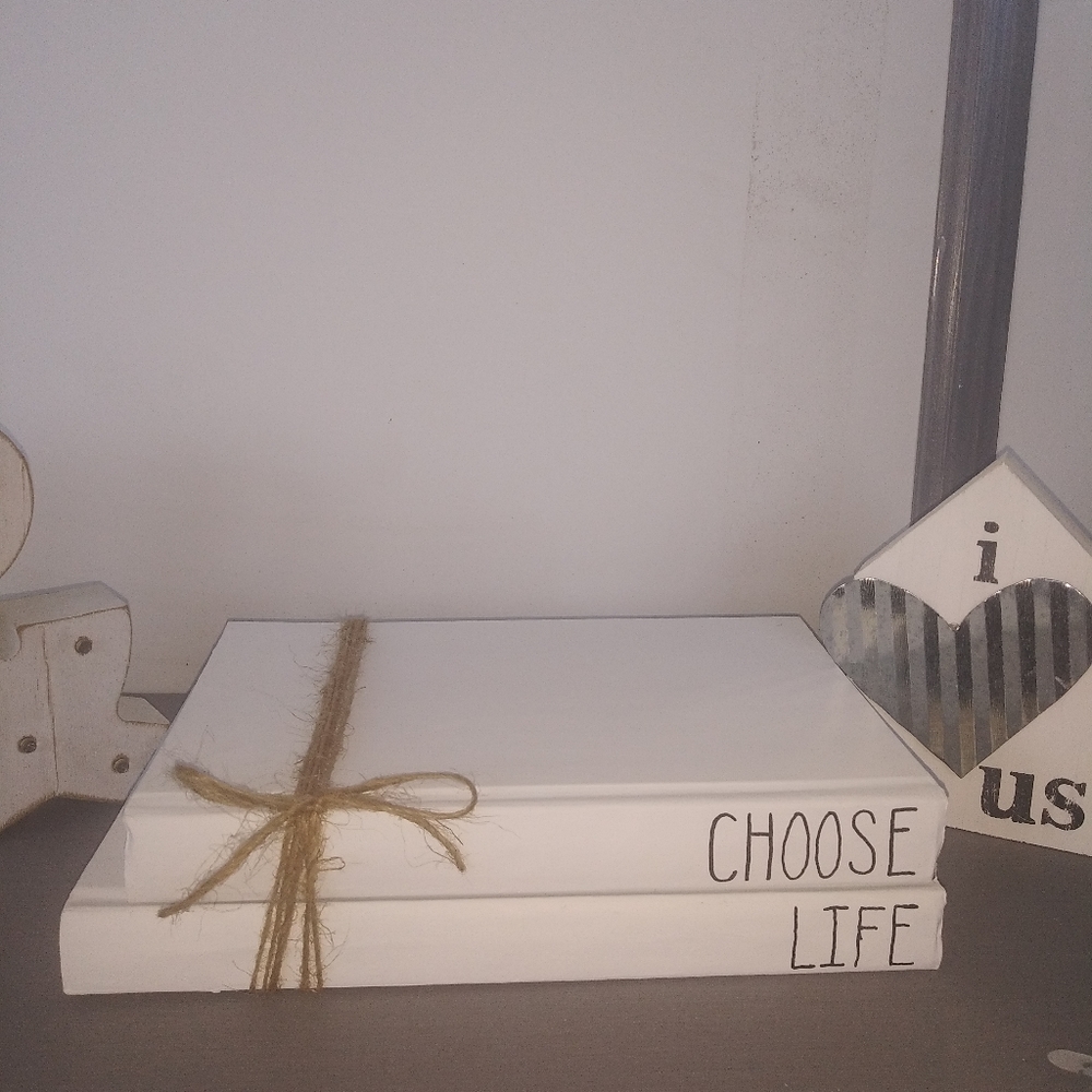 Custom Book Stack Staging Decor Tray Books
